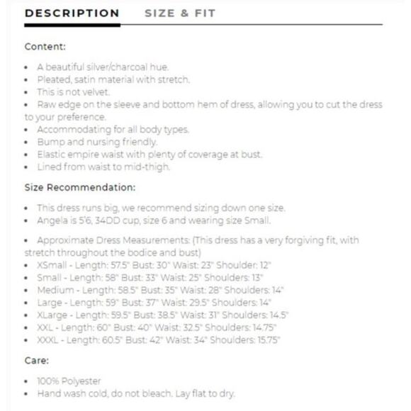 NWT Baltic Born Pewter Pleated Athena Maxi Dress - Picture 7 of 7